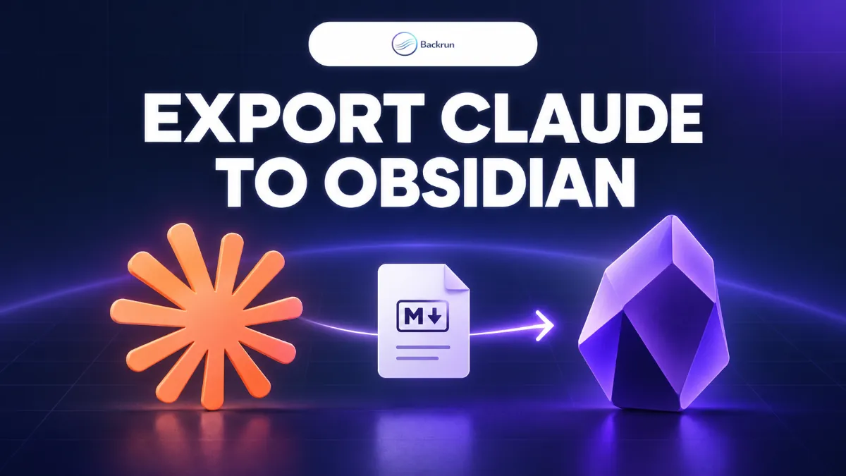 How to Export Claude to Obsidian as Clean Markdown Notes
