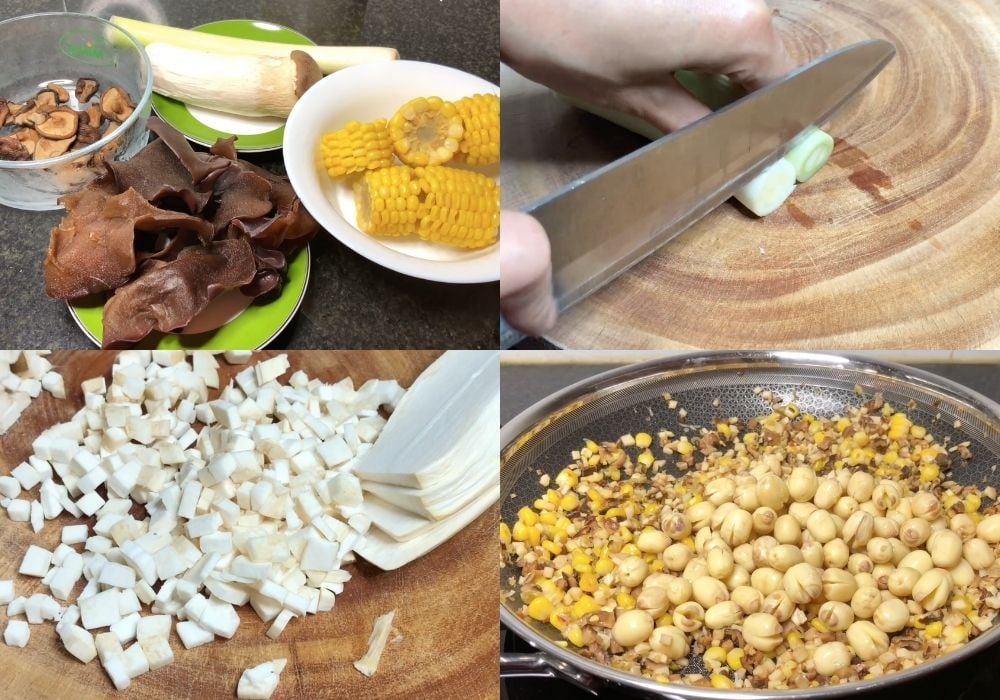 Hấp bánh giò chay 30 đến 35 phút với lửa vừa