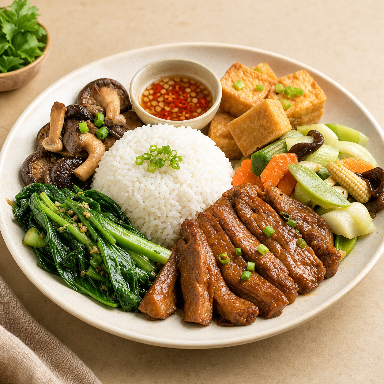 Cơm chay thập cẩm