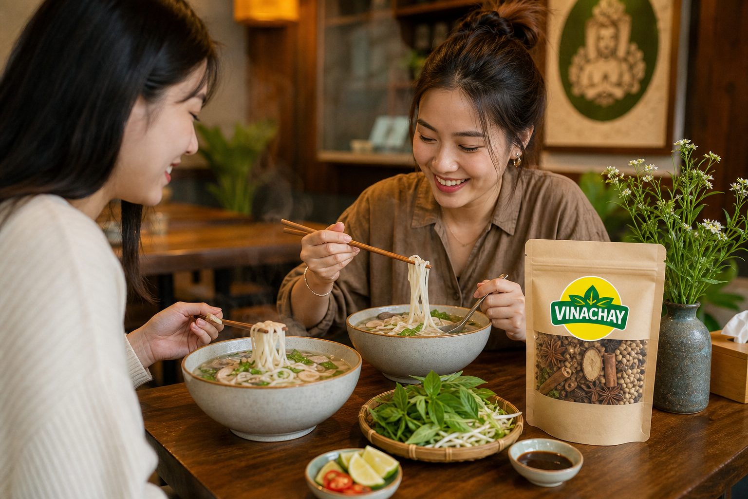 Gia vị phở chay: chọn thế nào để nước dùng thơm, dễ nấu và đỡ lo bị nhạt