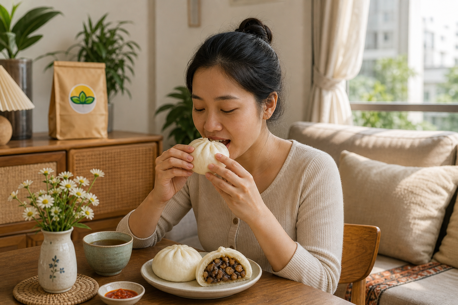 Bánh bao chay ăn sáng có hợp không? Khi nào nên chọn để vừa gọn vừa no
