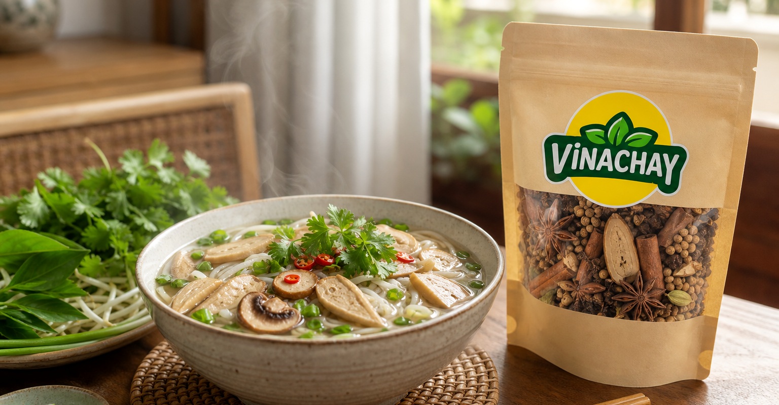 Nước dùng phở chay: làm sao để thơm, trong và không bị cảm giác thiếu vị