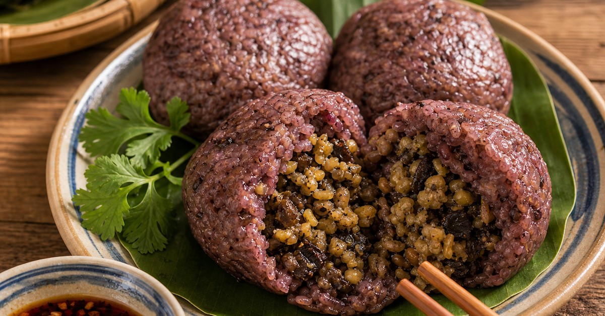 Bánh khúc gạo lứt tím