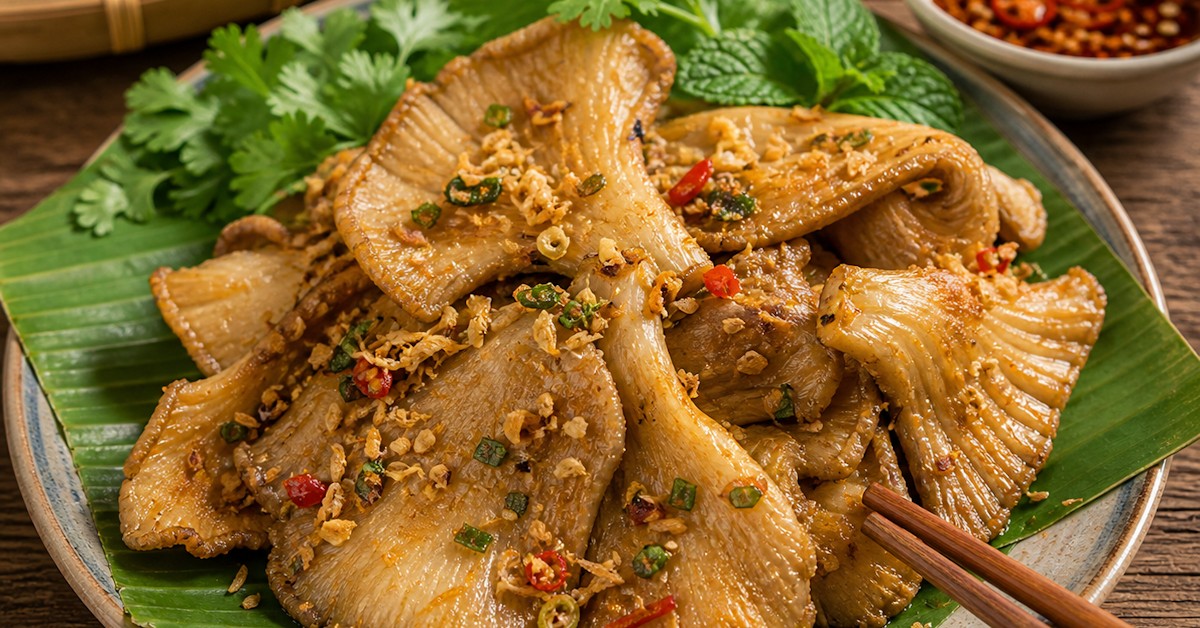 Nấm hầu rang muối